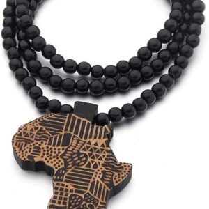 African Map Necklace