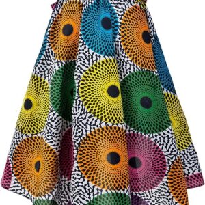 SHENBOLEN African Print Skirt